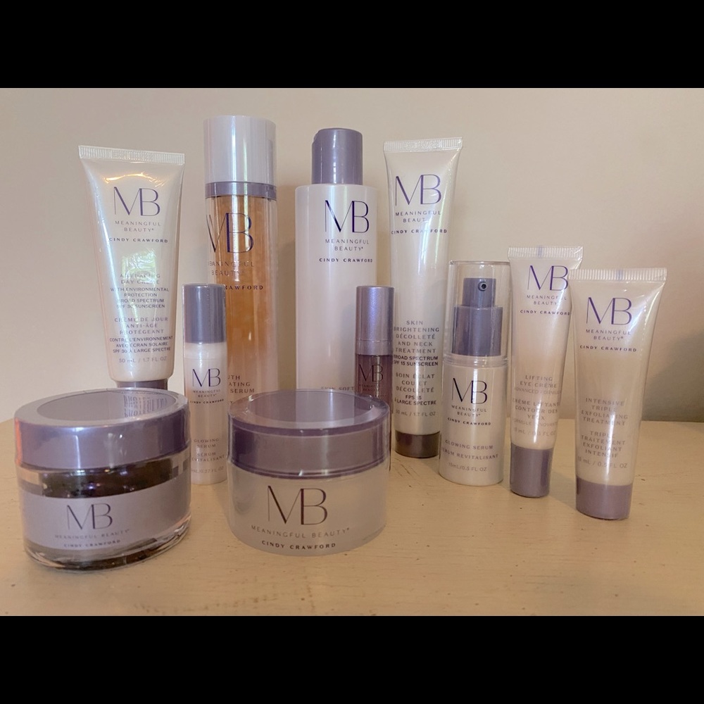 Full set never been used packaging intact meaningful beauty skin care line